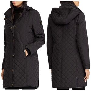 LAUREN Ralph Lauren Diamond Quilted Longline Coat Jacket